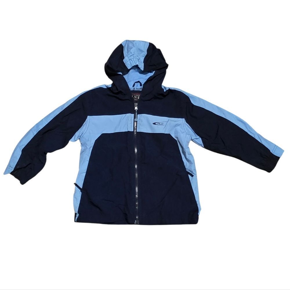 The Children's Place Navy and Light Blue Hooded Raincoat
